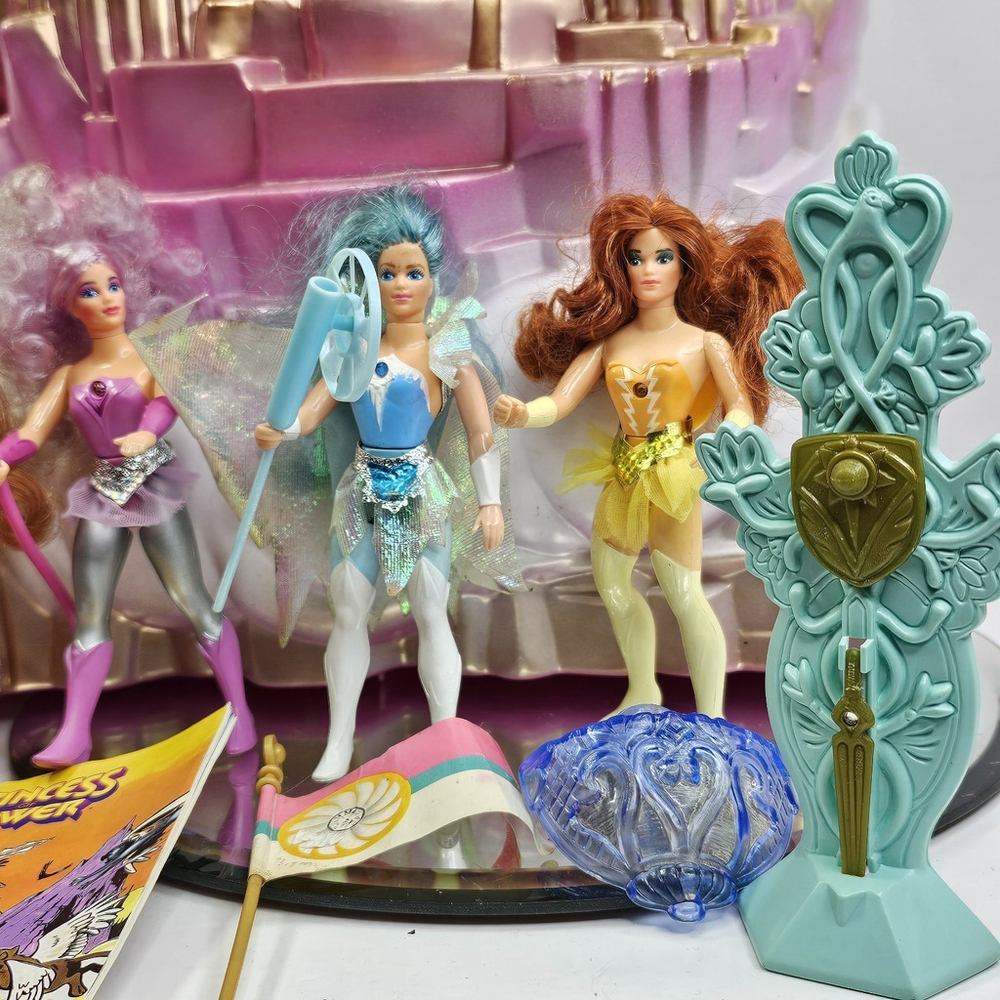 Vintage 80s Mattel Princess Of Power She-Ra Crystal Castle Pieces & Figure MOTU - Picture 2 of 16